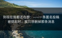 到现在我都还在想：——一条匿名投稿被提起时，我只想删掉那条消息